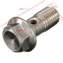 10mm M10x1.25 Chrome Banjo Bolt Brake Caliper Master Cylinder Fitting