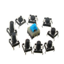 900pcs Micro-Momentary Tactile Push Button Switch Tactile Push Button Switch Micro-Momentary Tact Assortment Kit