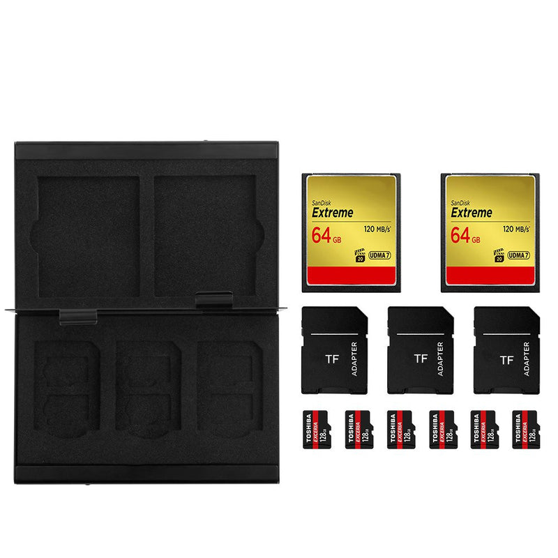 Rocketek Metal TF Memory Card Collection Slot Card Adapter Organized Management Storage Box