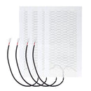 4 Pcs 3 Level Carbon Fiber Car Heated Seat Cover Cushion Pad Kit High Low Temp Switch 12V Universal