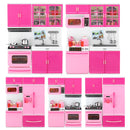 Large Girl Kid Wooden Play Kitchen Playset Children's Role Play Pretend Set Toys