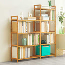 Bamboo Bookshelf Rack Multifunctional Bathroom Kitchen Living Room Holder Plant Flower Stand Utility Shoes Storage Shelf