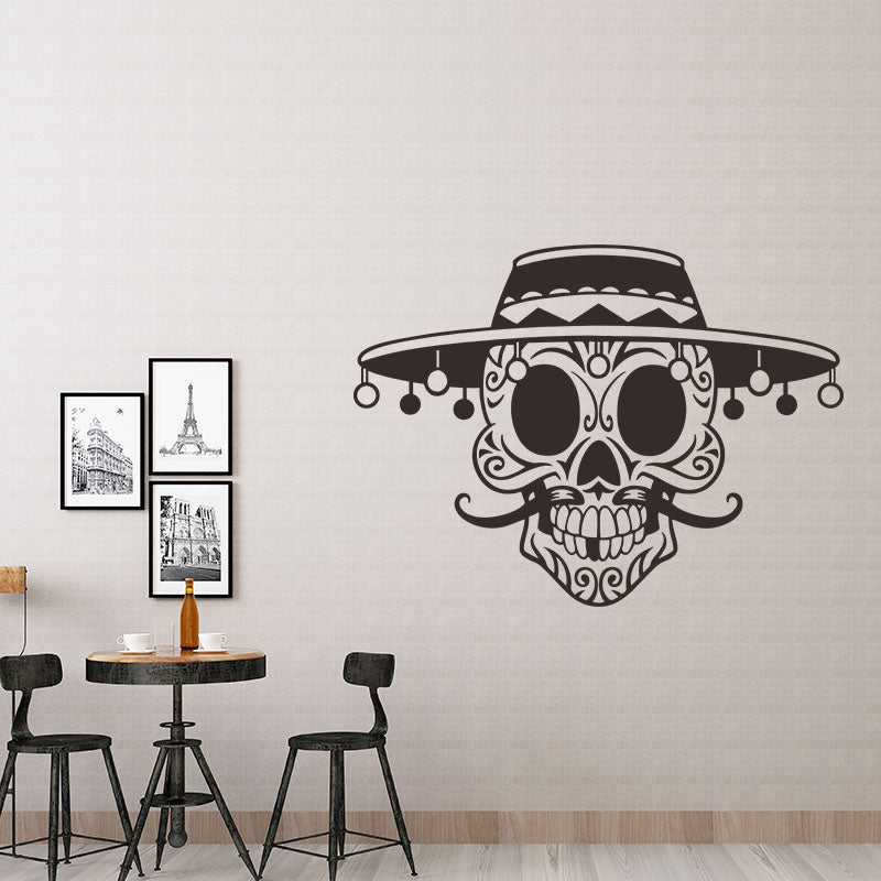 Miico FX3038 Halloween Sticker Cartoon Wall Stciker Skull Pattern Removable Stciker Room Decoration
