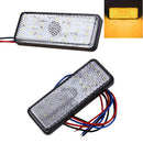 2pc 12V LED Rectangle Reflector Turn Signal Tail Brake Light For Motorcycle Truck Dirt Bike Universal