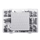 550pcs 24 Values 16V/25V/35/50V (0.1uF To 2200uF) Mix Electrolytic Capacitor Assorted Kit With Storage Box