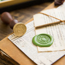 RosyPosy Vintage Lacquer Seal Wax Kit Seal Stamp Wooden Handle DIY Postcard Slogan Lacquer Sealing Tools Set Gifts