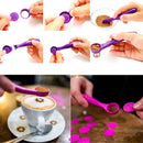 Electrical Magic Spice Spoon Coffee Spray Mold Art Pen for Coffee Carving Spoon Baking Pastry Tools