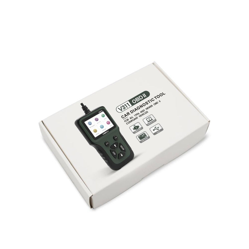 V311 OBDII EOBD Automotive Engine Fault Code Reader Car Diagnostic Scanner Tool Color Screen Fault Detector OBD2