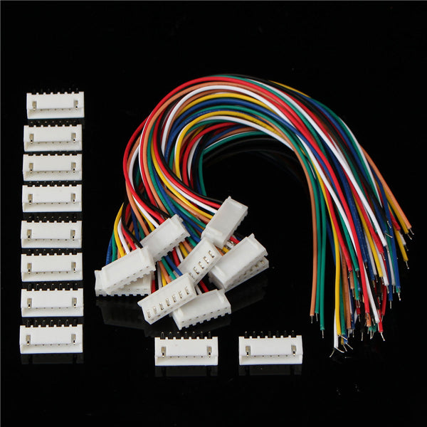 Excellway 6S1P 10pcs 6S1P Balance Charger Cable Wire Connector Male/Female Plug