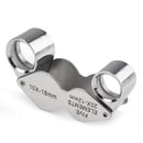 Jewellers Loupe Magnifier 20x 10x Magnifying Glass Eye Triplet Twin Lens Lense