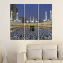 Miico Hand Painted Three Combination Decorative Paintings Islamic Religious Wall Art For Home Decoration