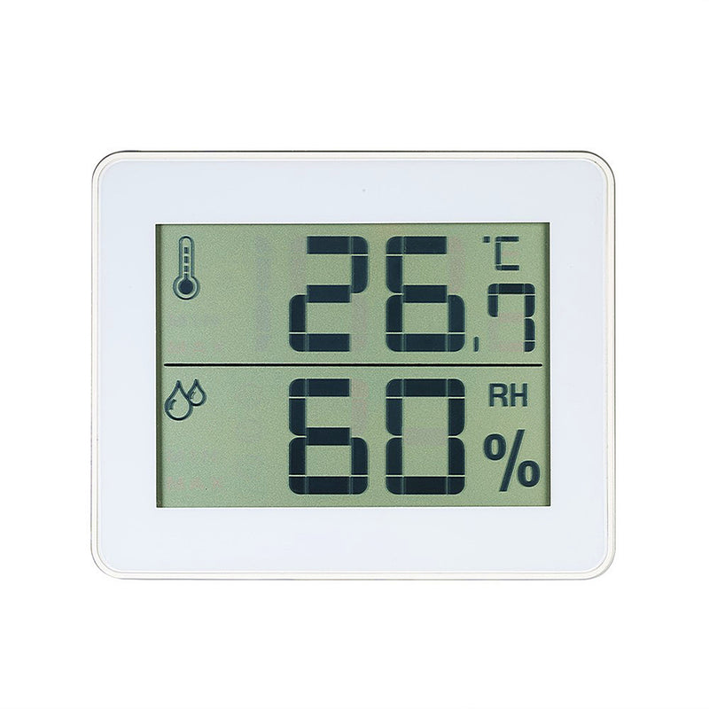 TS-E01 Digital Display Thermometer Hygrometer 0-50 Thermometer Black/White/Yellow-green Desk Thermometer