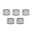 5PCS Micro USB Type AB Female 180 DIP 5Pin Socket Soldering Jack Connector SMT