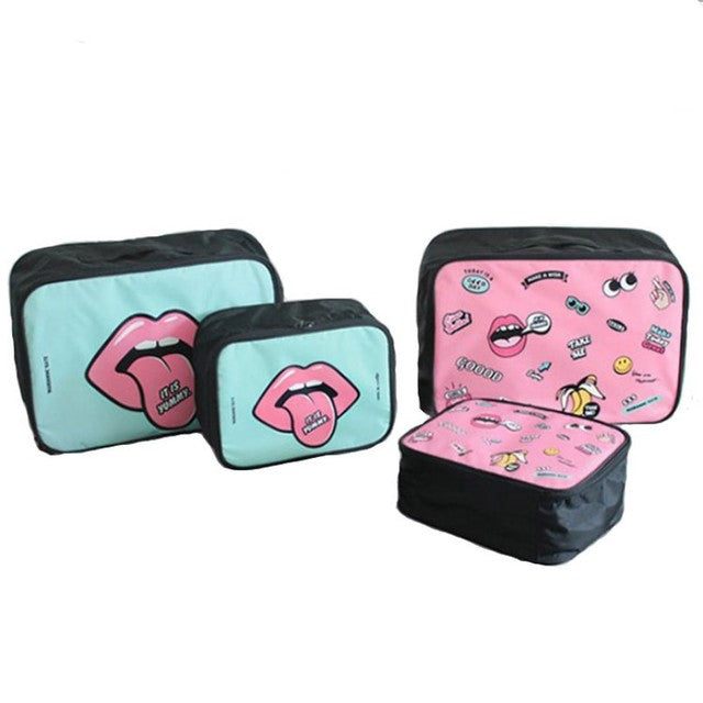 Multi-function cartoon portable travel storage bag
