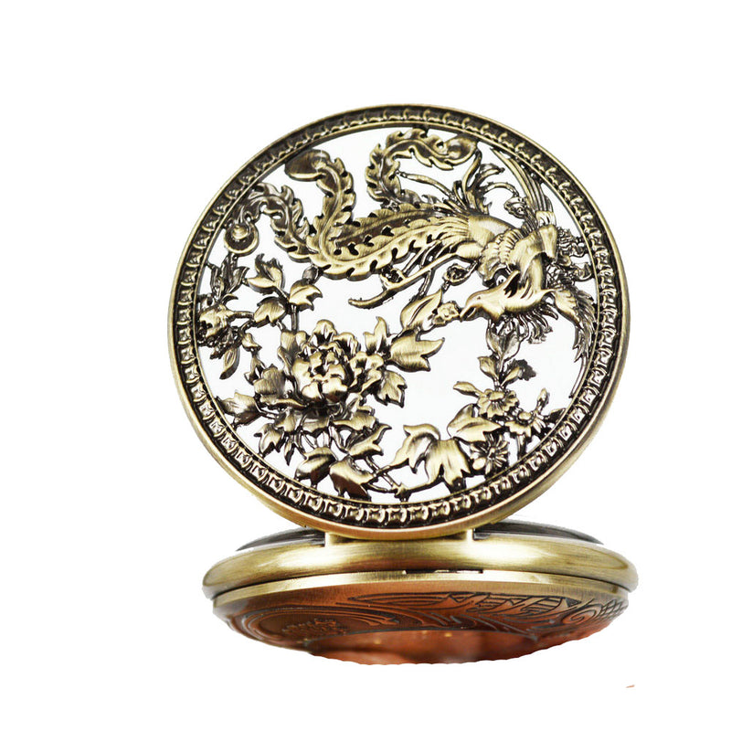 JIJIA JX025 Great Phoenix Metal Automatic Mechanical Watch Pocket Watch