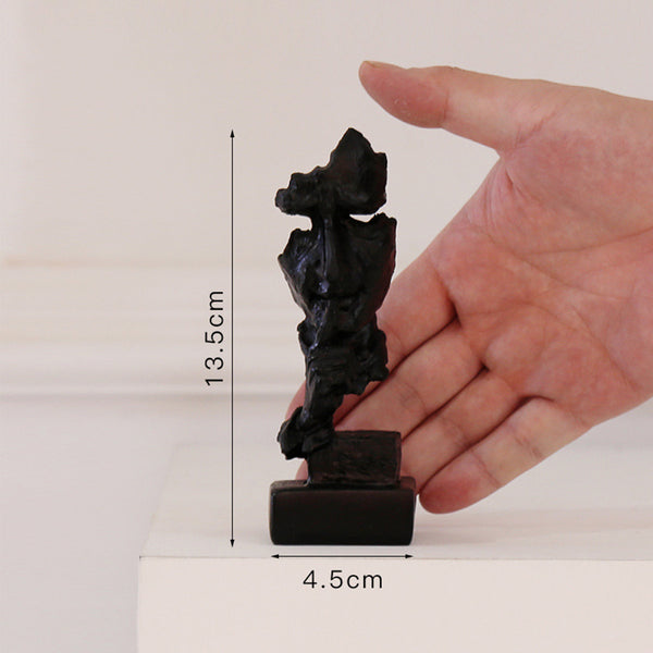 Abstract No Speak Figure Statue Craft Ornament Sculpture Home Decor Ornament Art Decorations