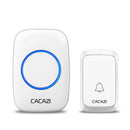 CACAZI 2 Receiver 1 Transmitter 300M Wireless Remote Waterproof LED Indicator Digital DC Doorbell