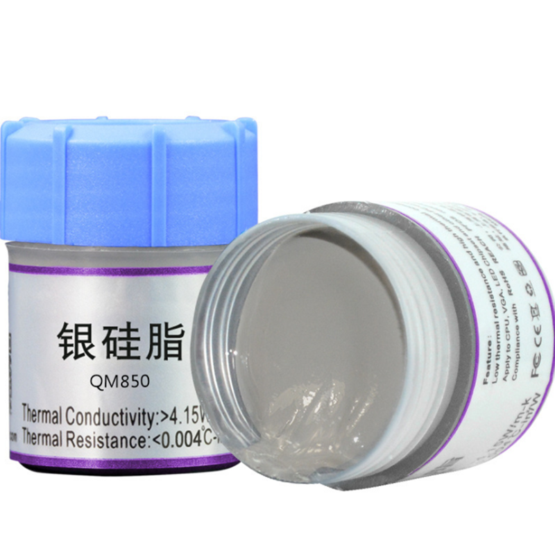 QNPLUM QM850 25g Silver Thermal Paste Grease Compound Silicone Thermal Grease Paste for CPU Cooling