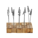 Wood Stand with Clip Wedding Place Wooden Card Holder Table Number Stand