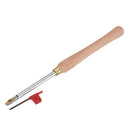 Drillpro Wood Turning Tool Wood Handle with Titanium Coated Wood Carbide Insert Cutter Round Shank Woodworking Tool