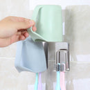 Honana BX Stainless Steel Toothbrush Holder Mug Toothbrush Holder Self-Adhesive Toothbrush Holder