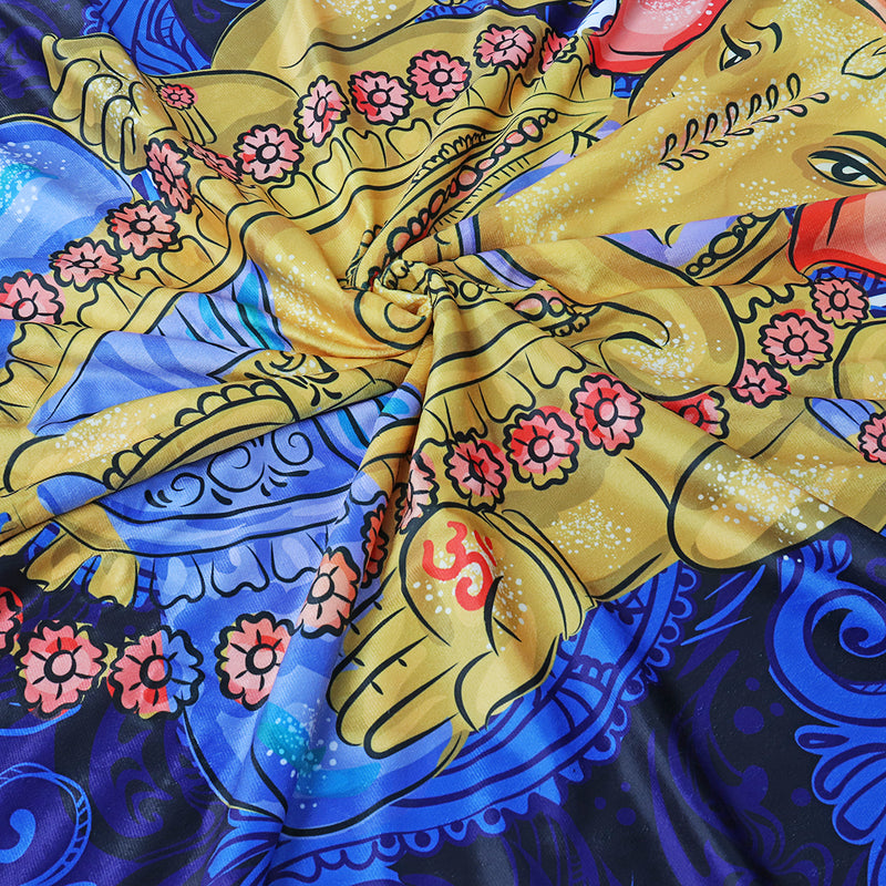 Hooded Throw Blankets Indian Ganesha Wearable Soft Warm Sleeping Sofa Bed Cover