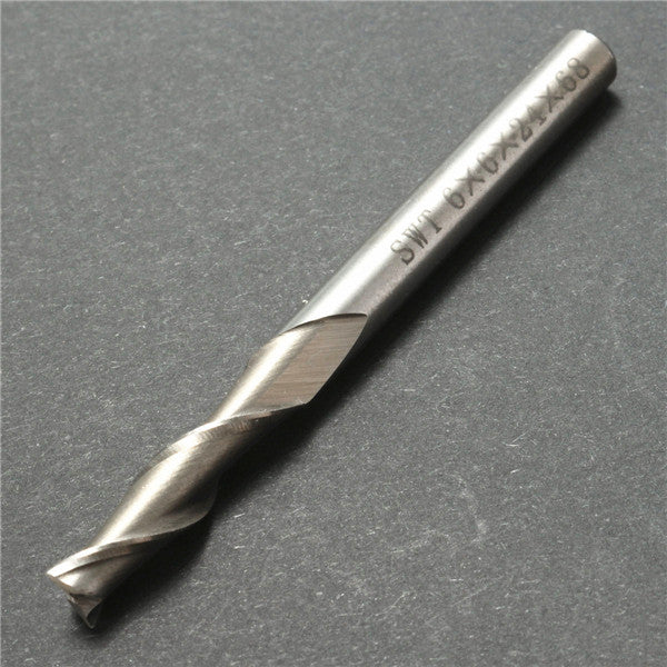 6mm 2 Flute End Mill Cutter Spiral Drill Bit CNC Tool