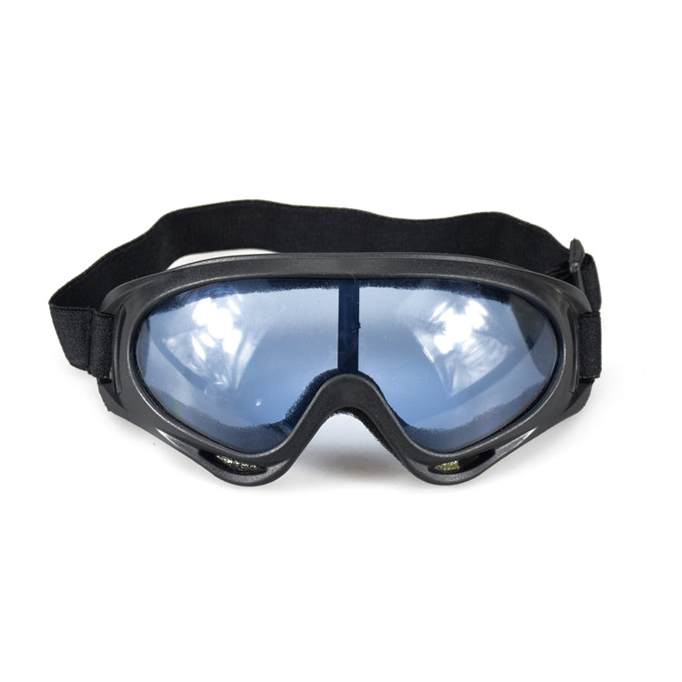 GHOST RACING Motorcycle Retro Racing Goggles Wind Dust Proof ATV Sunglasses Black Frame