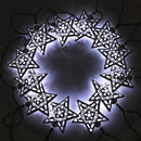 3.6m 12 LED Solar Powered Stars String Fairy Lights Christmas Decor