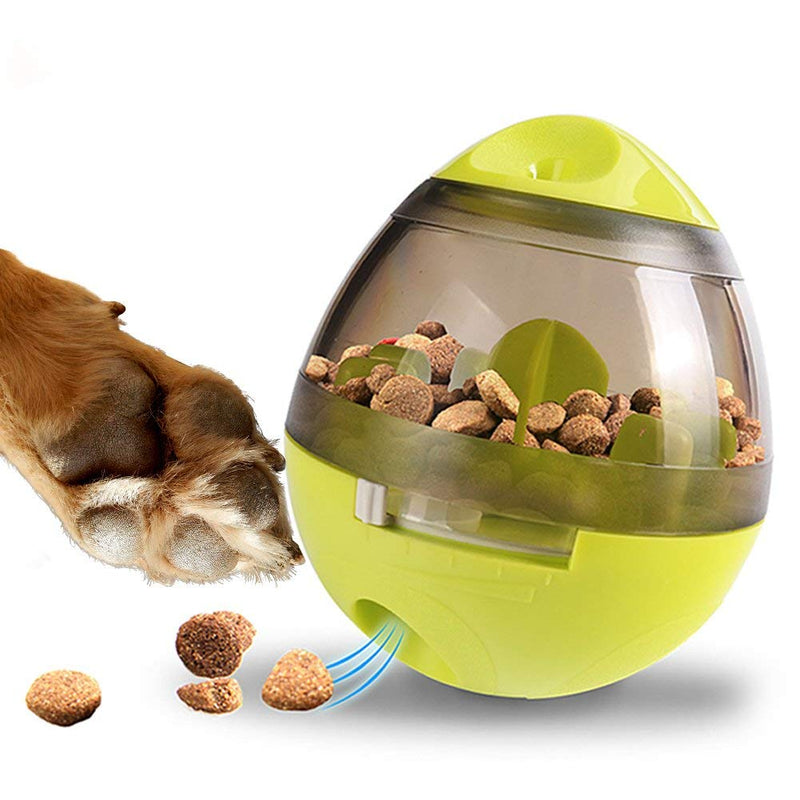 Yani Creative Egg Shape Tumbler Pet Food Dispenser Dog Cat IQ Treat Toy Pet Bowl
