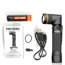 NICRON B70 800lm Flashlight Magnet 90 Waterproof 4 Modes Zoomable LED Work Lamp Camping Hunting Emergency Lantern