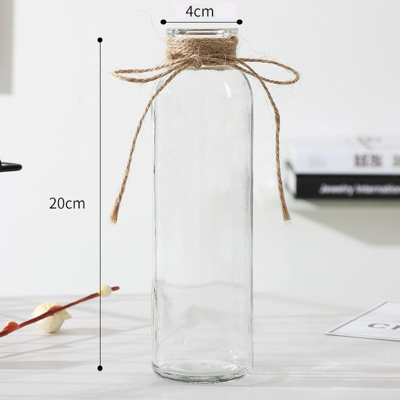 Transparent Glass Vases Living Room Table Decor