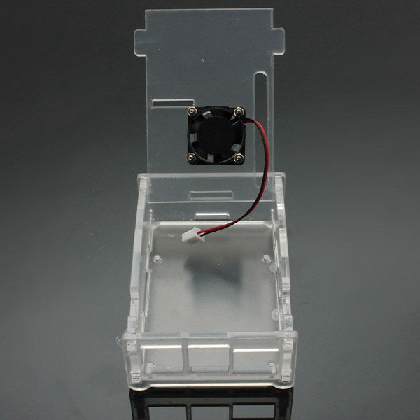 Acrylic Case with Cooling Fan for Raspberry Pi Model B+