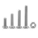 Suleve MXSH3 440Pcs M3/M4/M5 Stainless Steel Button Head Hex Socket Cap Screws Bolts Nuts Assortment Kit