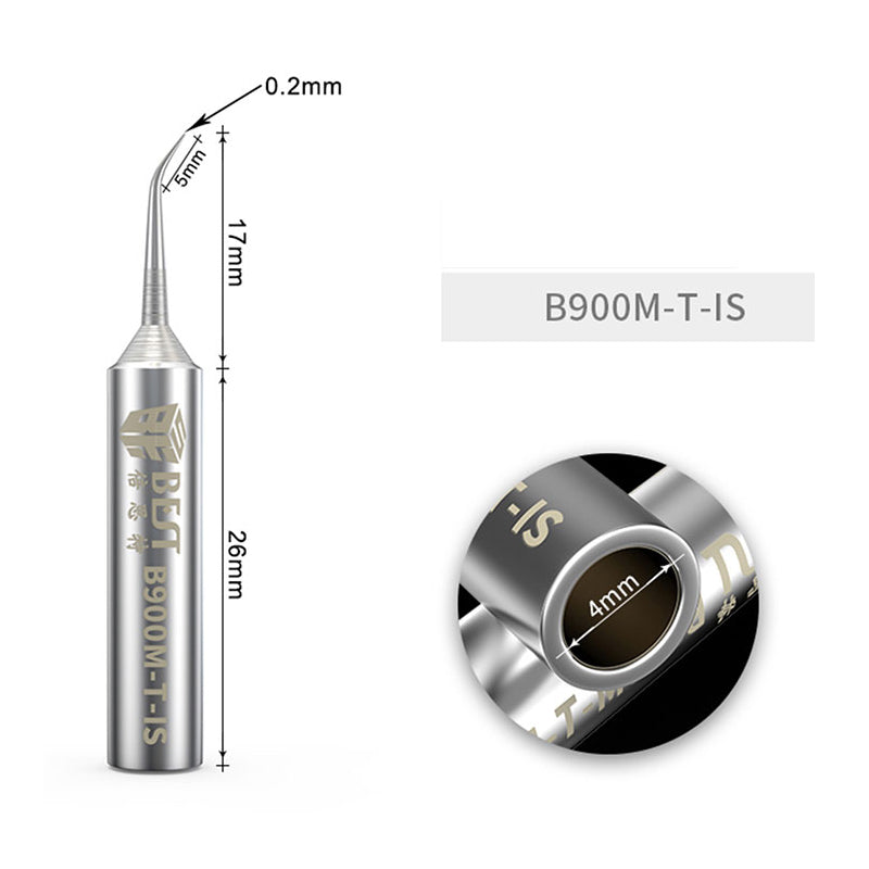 B900M-T-I B900M-T-IS Soldering Iron Tips Oxygen-free Copper 0.2mm Fly Line Welding Tips Solder Iron Sting for 936/937 Soldering Station DIY Rework Tools