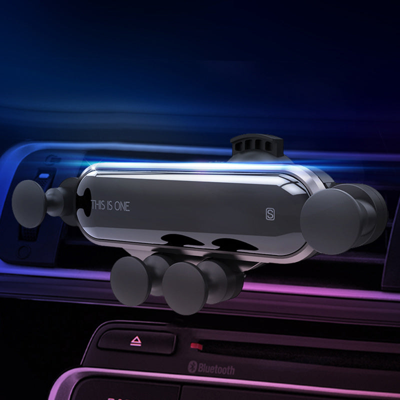 Bakeey Upgrade Metal Gravity Linkage Automatic Lock Air Vent Car Phone Holder for 4.7-6.5 Inch Smart Phone iPhone XS Max Samsung Galaxy S10+