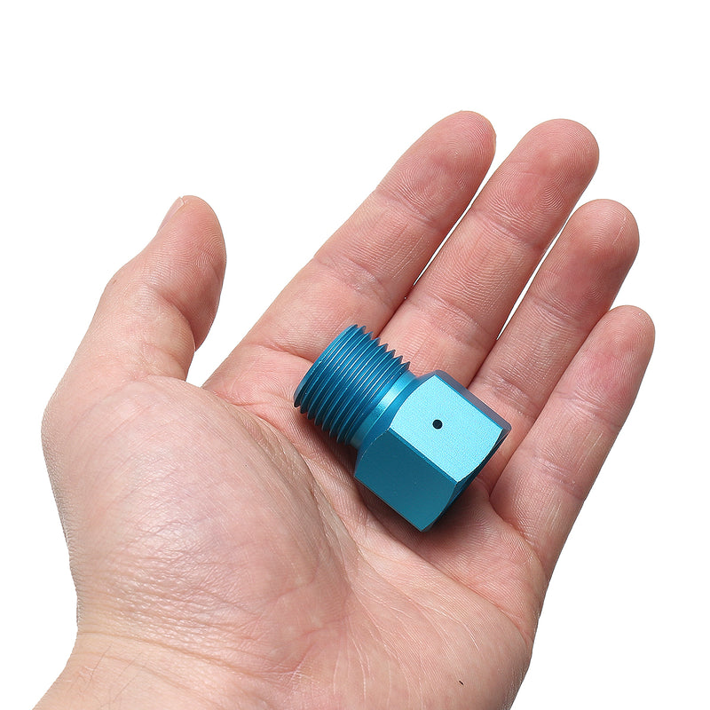 Adapter Converts CO2 Tank to Standard G1/2/CGA320 Male Fitting & TR21-4 Female Fitting Blue