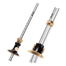 Drillpro Stainless Steel Rod Single/Dual Carbide Wheel Wood Marking Gauge Woodworking Scribers Parallel Line Drawing Tool
