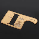 Acrylic Wallet Pattern Stencil Template Handmade Leather Craft Tool DIY Set Key Chain Case Holder