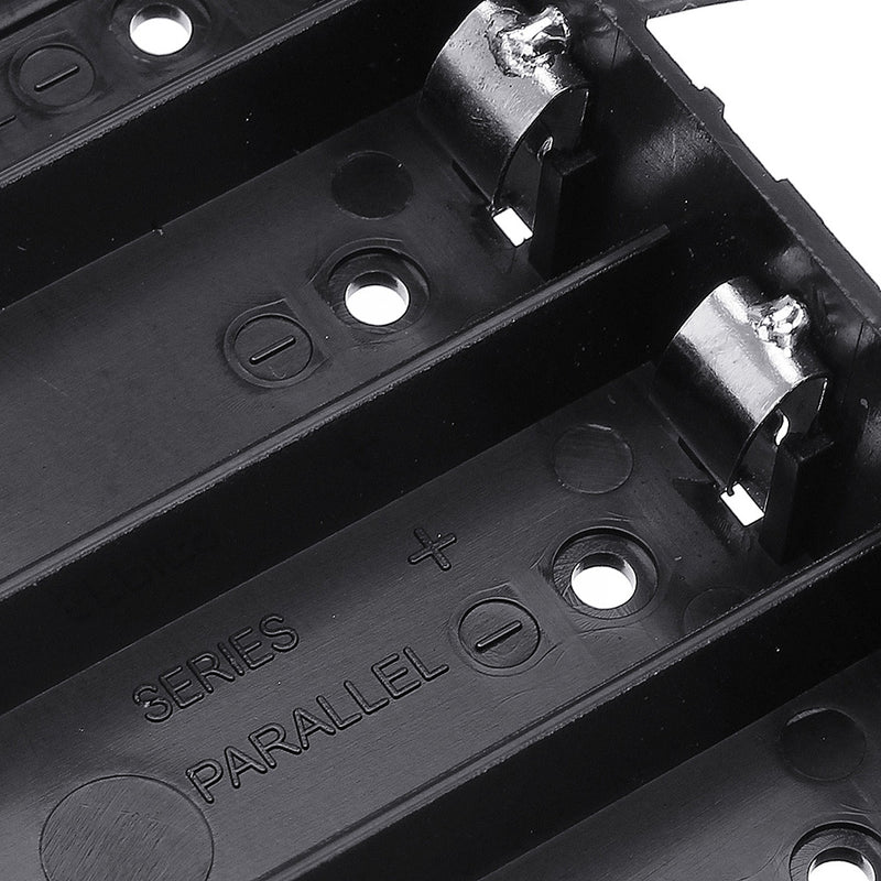 DIY 4 Slot 18650 Battery Holder With 8 Leads