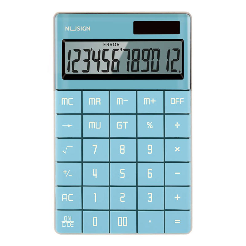 NUSIGN NS041 Desktop Calculator Large LCD Screen 12-digit Calculator Solar/Battery Dual Powered for Business Finance Office School from Xiaomi Youpin