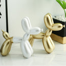 Cute Resin Balloon Dog Animal Figurine Statue Ornaments Home Decorations