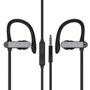 PTM T50 Hanging Ear 3.5mm Headphones Wired Sports Running Earphone With Mic for Phones