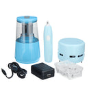 Tenwin 8082 3 Pcs/set Electric Pencil Sharpener Electric Eraser Table Vacuum Cleaner Desktop Students Stationery Set Office School Supplies
