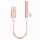 Bakeey 2 in 1 Charging Type C to 3.5mm Audio Jack Adapter Cable for Xiaomi 6 Letv 2 Letv 2 Pro