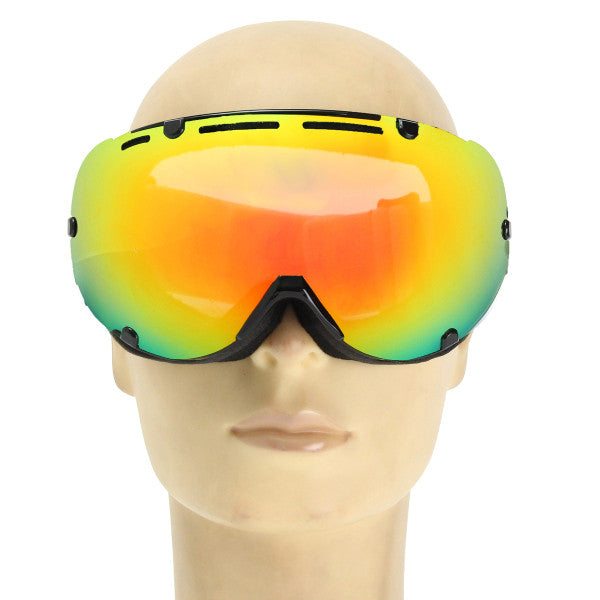 6.9 X 3.7in Ski Mountain Bike Goggles Snowboard Lens Mirror Glasses Windproof Snow Anti-UV Outdoor