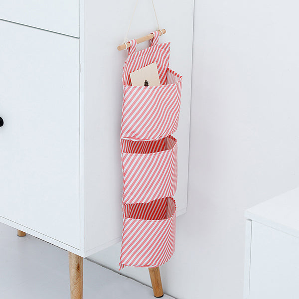 Fancy Oxford Cloth Storage Bag Door Hanging Multi-Layer Storage Bag