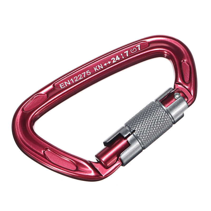 Auto-locking Carabiner D Shaped Clips for Mountain Rock Climbing Arborist Rescue