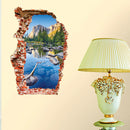 Miico 3D Creative PVC Wall Stickers Home Decor Mural Art Removable Outdoor Landscape Decor Sticker