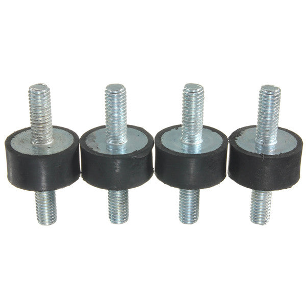 4pcs M6x20x10mm Rubber Shock Absorber Doubles Ends Rubber Mounts Vibration Isolator Mounts